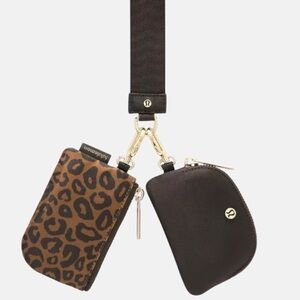 RARE lululemon athletica Dual Pouch - Leopard Shift Midi Desert/Khaki Multi